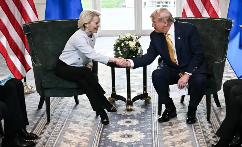  Estados Unidos y la Unión Europea están de acuerdo en el comercio y evitan la guerra tarifa

 – Panorama 24