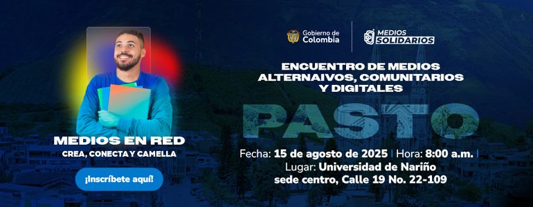  Pasto organizará la reunión de medios alternativos, comunitarios y digitales

 – Panorama 24