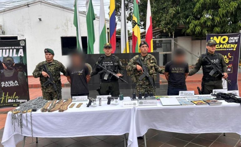  Policía y Ejército rescatan a nueve personas secuestradas en Huila

 – Panorama 24