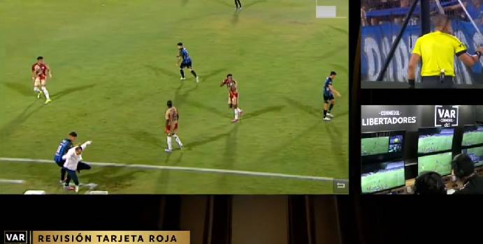  El VAR expulsó a Alejandro Restrepo por pisar el balón de un rival

 – Panorama 24