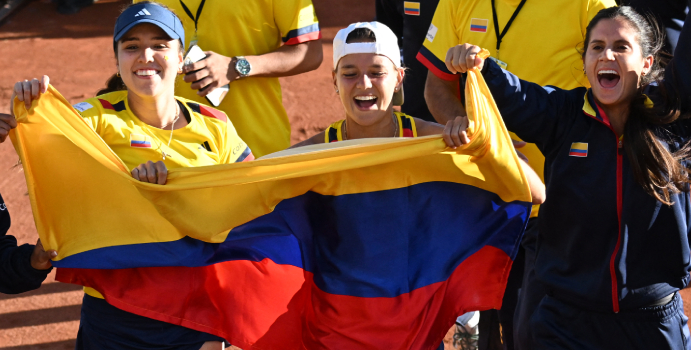  Conocido equipo colombiano de tenis por la Copa Billie Jean King

 – Panorama 24