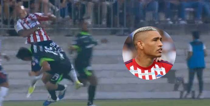  Jermein Peña fue expulsado ante Atlético Nacional por un codazo

 – Panorama 24