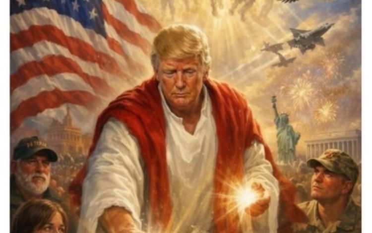  Donald Trump publica imagen que lo vincula con la figura de Jesucristo 

 – Panorama 24